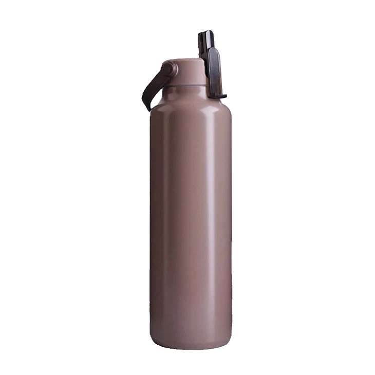 Stainless Steel Vacuum Flask With Straw Drinking Lid